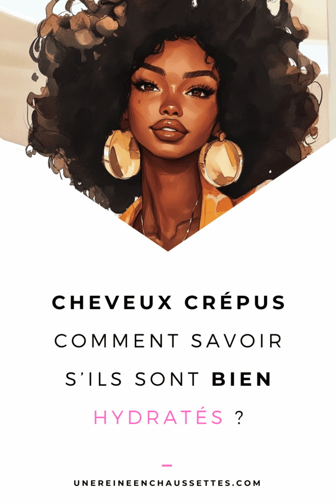 une reine en chaussettes blog de beauté naturelle des cheveux crépus Cheveux crépus : comment savoir s’ils sont bien hydratés pinterest